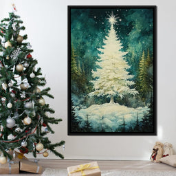 Enchanted Christmas Tree Radiance - NicheCanvas