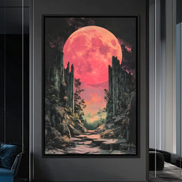 Moonlit Pathway Reverie - NicheCanvas