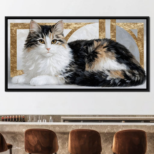 Mystic Feline Repose Canvas Print