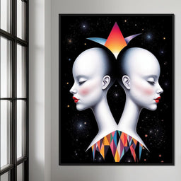 The Silent Gemini - TooplesArt - NicheCanvas