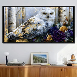 Silent Watcher Among Golden Birch - NicheCanvas