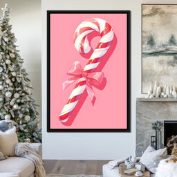 Sweet Holiday Candy Cane Delight - NicheCanvas