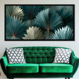 Verdant Palms Held By Time - NicheCanvas