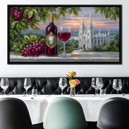 Sunset Vineyard Reverie - NicheCanvas