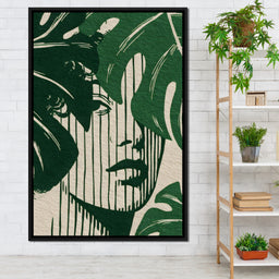 Botanical Shadow Portrait - NicheCanvas