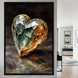 Gilded Facet Heartstone - NicheCanvas