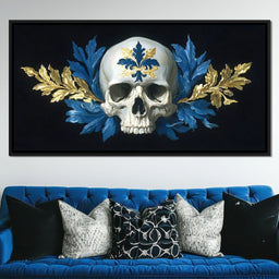 Fleur Skull Baroque Elegance - NicheCanvas