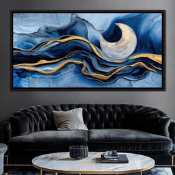 Gold Seam Crescent Tide - TooplesArt - NicheCanvas