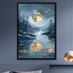 Luminous Nocturne Reflections - NicheCanvas