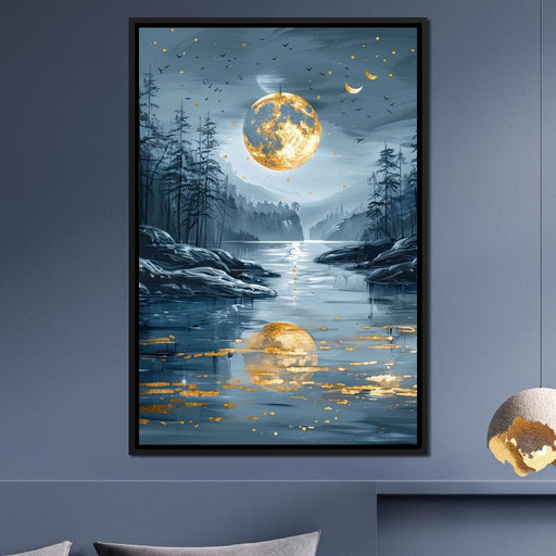 Luminous Nocturne Reflections Canvas Print