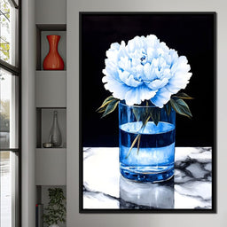 Floral Elegance in Reflection - NicheCanvas