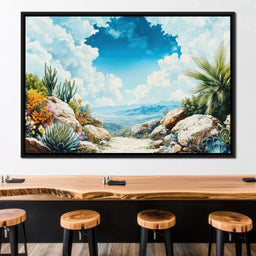 Desert Oasis Beyond Horizons - NicheCanvas