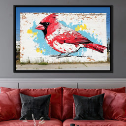 Street Art - Cardinal Mural - NicheCanvas