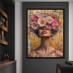 Golden Petals Hair - NicheCanvas