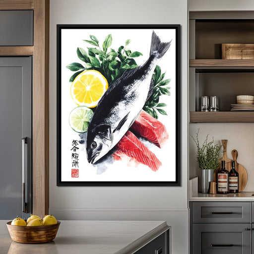 Fish and Citrus Gastronomy Canvas Print