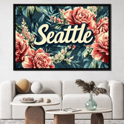 Seattle Floral Symphony - NicheCanvas