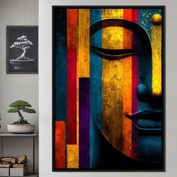 Radiant Stripes of Tranquil Face - NicheCanvas