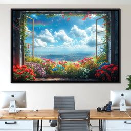 Blossom Breeze Panorama - NicheCanvas
