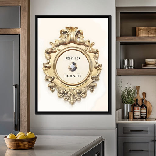 Press for Champagne Canvas Print