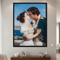 Regency Lovers Coastal Kiss - NicheCanvas