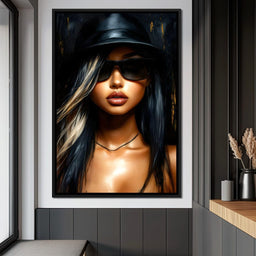 Chic Shadows Portrait Illusion - NicheCanvas