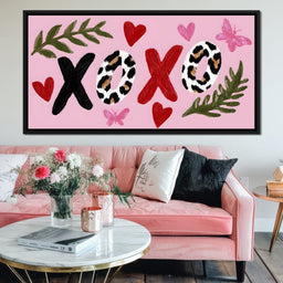 Leopard Kiss XOXO Love Garden - NicheCanvas