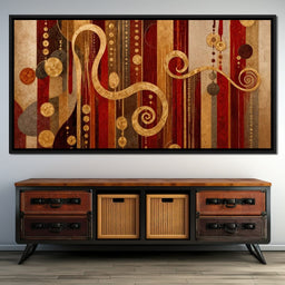 Glimpse of Red and Gold - TooplesArt - NicheCanvas