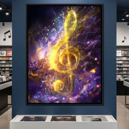 Celestial Gold Melody Stream - NicheCanvas