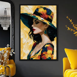 Golden Hour Couture Portrait - NicheCanvas