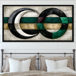 Silent Rhythms of Two Intersecting Worlds - NicheCanvas