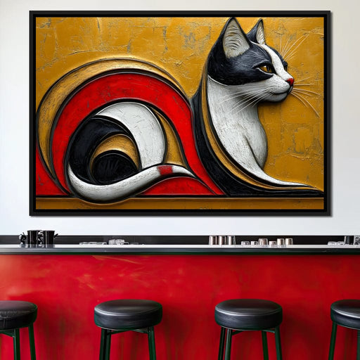 Golden Whiskers Symphony Canvas Print