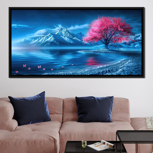 Arctic Sakura Bloom - TooplesArt Canvas Print