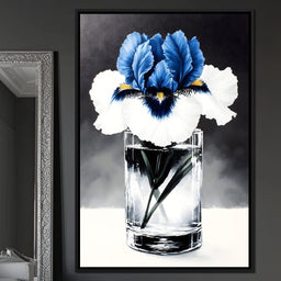 Petals of Indigo Essence - NicheCanvas