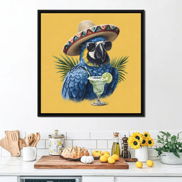 Tropical Fiesta Parrot Vibes - NicheCanvas