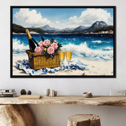 Champagne Dream by the Sea - NicheCanvas
