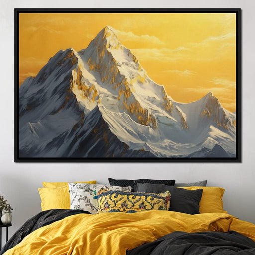 Golden Summit Dawn Radiance Canvas Print
