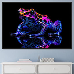 Electric Dart Frog - TooplesArt - NicheCanvas