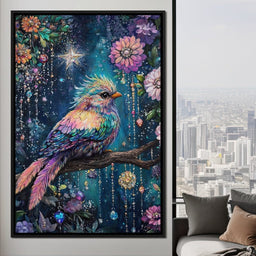 Enchanted Birdsong Night Tapestry - NicheCanvas
