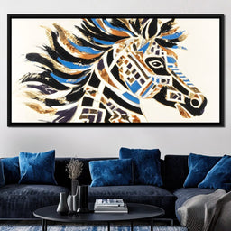 Majestic Equine Mosaic Dance - Alicia Smith - NicheCanvas