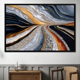 Agate Currents With Diamond Seams - TooplesArt - NicheCanvas