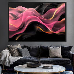 Silken Waves of Radiant Light - NicheCanvas