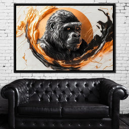 Majestic Primate Reflection - NicheCanvas