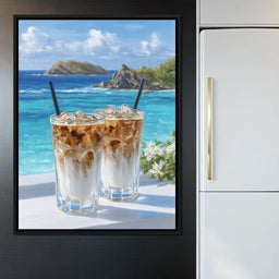 Coastal Iced Coffee Daydream - NicheCanvas