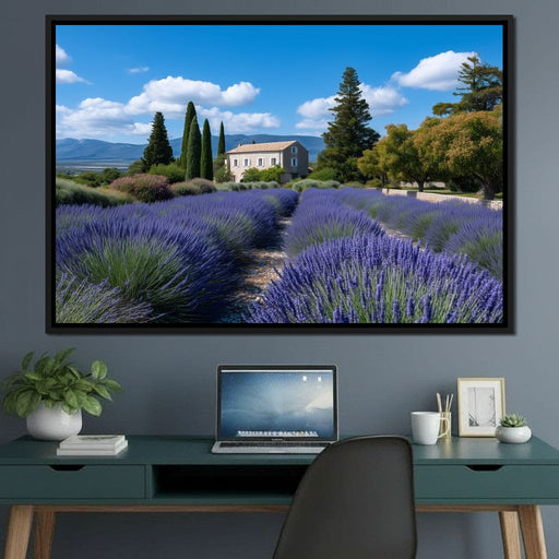 Provence Lavender Farmhouse Sky Canvas Print