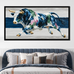 Charging Bull Color Fusion - NicheCanvas