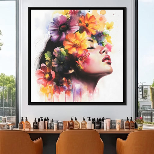 Floral Dream in Vivid Colors Canvas Print