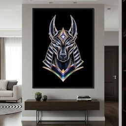 Celestial Anubis Guardian - NicheCanvas