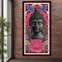 Buddha Tranquil Floral Meditation - NicheCanvas