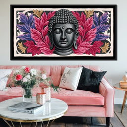 Tranquil Buddha Floral Reverie - NicheCanvas