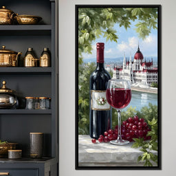Wine Reverie by the Danube - NicheCanvas